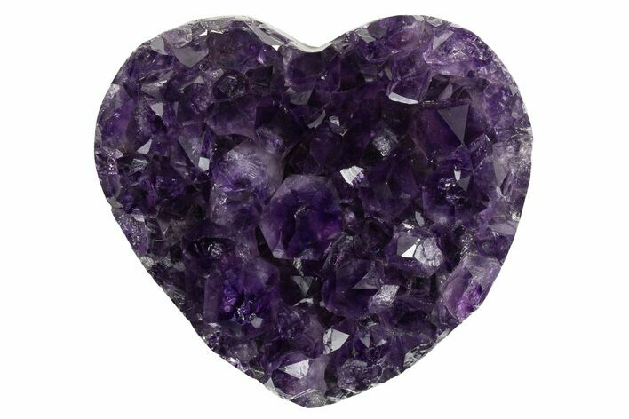 Dark Purple Amethyst Heart - Uruguay #343718